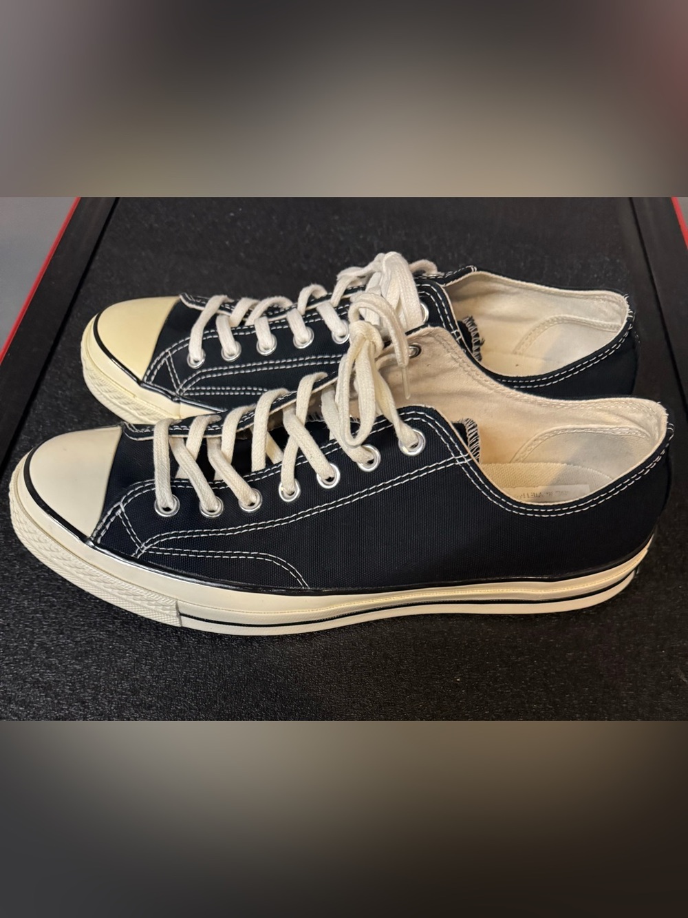 Converse Black and White Low Top Sneakers